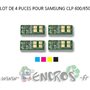 SAMSUNG Lot de 4 Puces NOIR+ COULEUR Toner CLP 600/650 - visuel 2