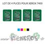 XEROX Lot de 4 Puces NOIR+ COULEUR Toner Phaser 7400 - visuel 2