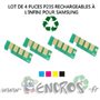 Samsung Lot de 4 Puces NOIR+ COULEUR Toner Série P23S - visuel 2