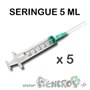 Seringue Pour Remplissage - 5ml x5 - visuel 2