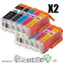 Pack 10 Cartouches compatibles PGI-550/CLI-551 - visuel 2