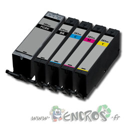 Pack Cartouches compatibles Canon CLI-581 XXL