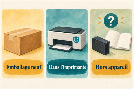 Cartouche entamée : le capuchon d’origine n’est pas toujours réutilisable